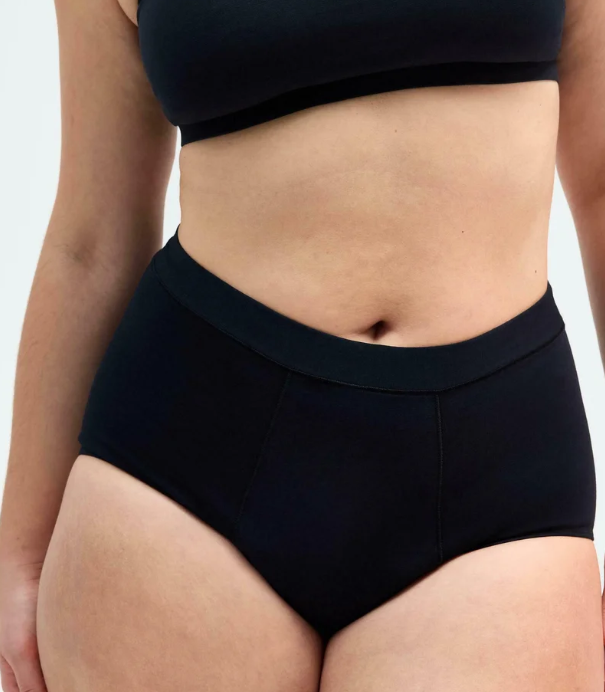 Female Engineering SUPER ABSORBENCY HIGH WAIST - Menstruatie-ondergoed - black